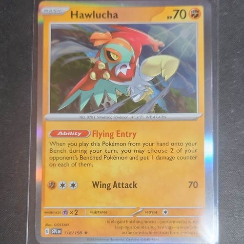 Hawlucha 118/198 Scarlet & Violet Base Set Holo Rare English