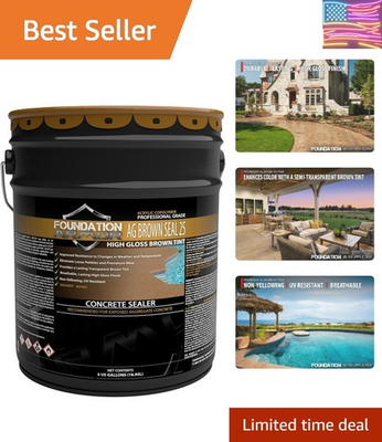 #ad Armor AG Brown Seal 25 Brown Tinted Exposed Aggregate Sealer $359.97
