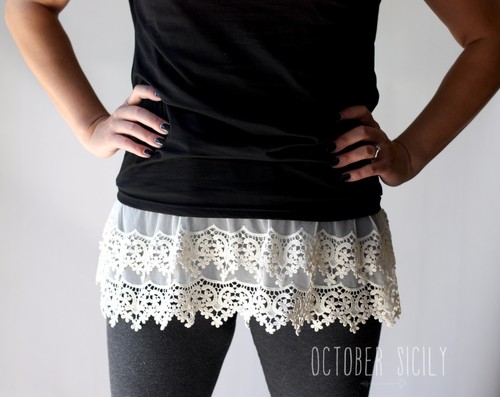 Lace Top Shirt Extender *Style 6 