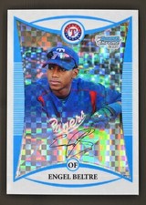 2008 Bowman Chrome #BCP53 Engel Beltre /275 Xfractor Prospect Texas Rangers