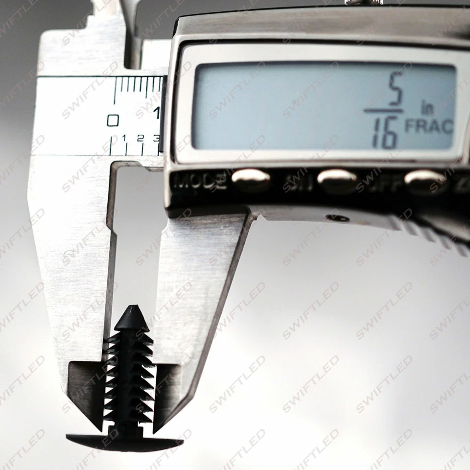 Paquete de 100 remaches de pasador de empuje de 6 tamaños para molduras de clip para automóvil parachoques panel de puerta surtido Foto 4 de 4