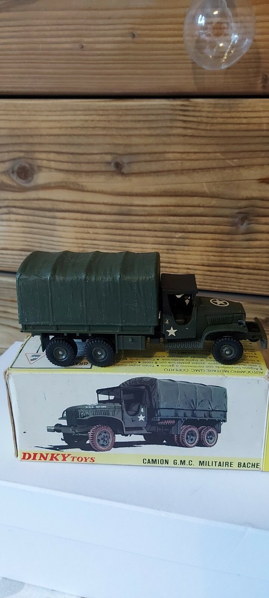 Dinky Toys 809 Ancien Militaire - GMC 6x6 Bâché - Neuf En Boîte - Pièce Rare De Collection