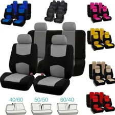 For Toyota Auto Car Seat Cover Full Set 5-Seats Front+ Rear Protector Polyester