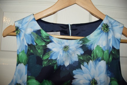 STUNNING Hobbs FIONA Pencil Dress 12 Blue Green Floral Stretch £149 WORN ONCE - Picture 12 of 19