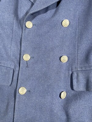 VINTAGE  AIRFORCE COAT AQUAROCK社製 Vintage 1950s US Air Force Blue Wool Uniform Overcoat Coat