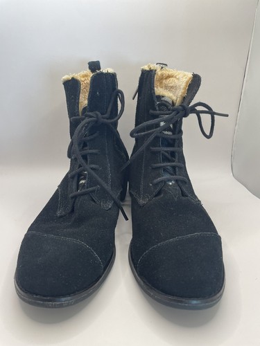 toms botas aztecas gamuza negras talla 5.5 - Imagen 13 de 14