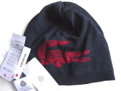 lacoste beanie navy