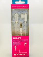 ZUMREED ZHP-007 Stylish Coloful Earphones  White