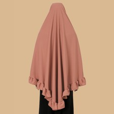 Muslim Women Large Khimar Burqa Instant Headscarf Hijab Scarf Turban Wrap Shawl
