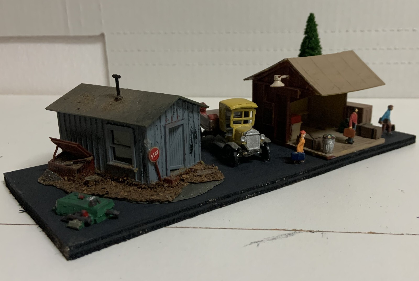 HO Whistle Stop Junction BuiltUp Scene One of a Kind eBay