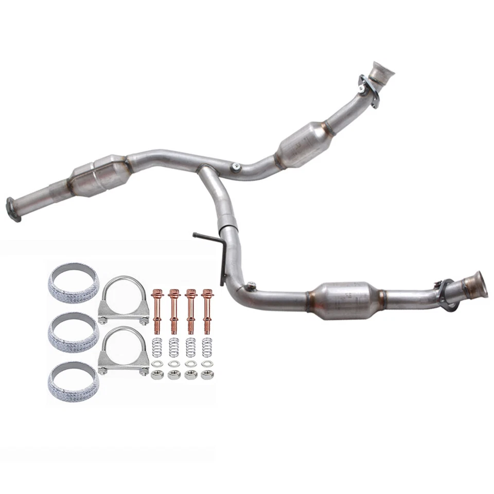Convertidor catalítico izquierdo y derecho de tubo de motor Y para Ford Explorer 4,6 L 2002-2005 Foto 2 de 4
