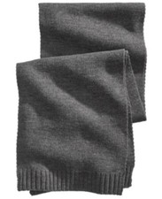  124 Club Room Men'S Gray Acrylic Winter Warm Shawl Muffler Neck Scarf One Size