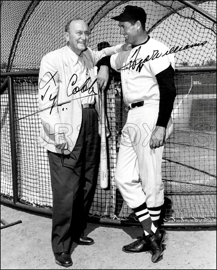 Ty Cobb Ted Williams Autographed Reprint Photo 8X10 - Red Sox Buy 2 Get 1 FREE