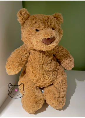 Jellycat Aubergine EGGPLANT BARTHOLOMEW BEAR New BNWT RETIRED