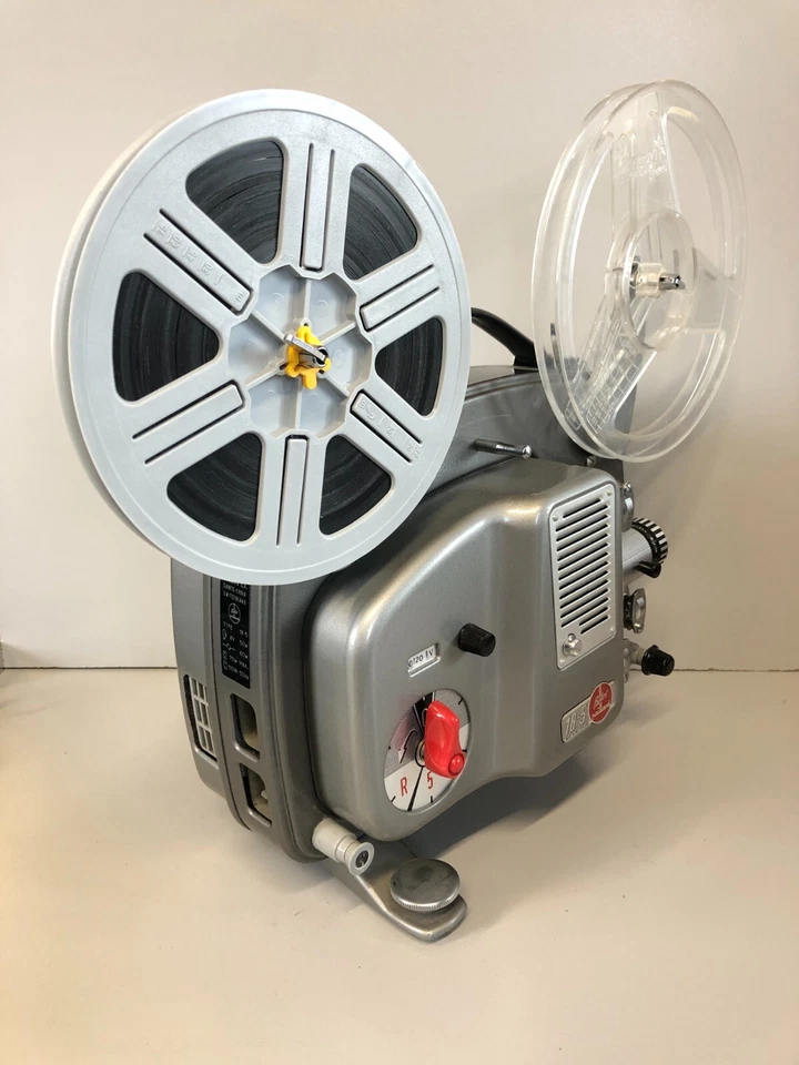 PROIETTORE VINTAGE Projector 18-5 Paillard Bolex 8mm SCHERMO BOBINE FUNZIONANTE! - Immagine 4 di 4