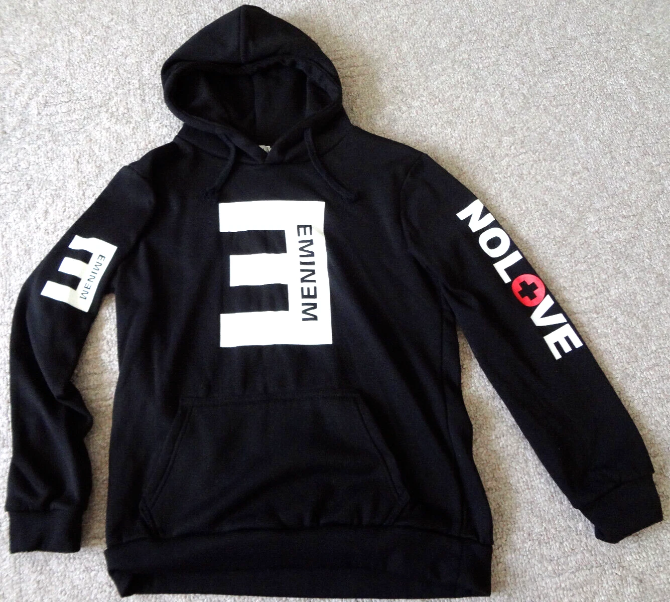 EMINEM RECOVERY SWEATSHIRT HOODIE LARGE SLIM SHADY NO LOVE CONCERT TOUR SOUVENIR