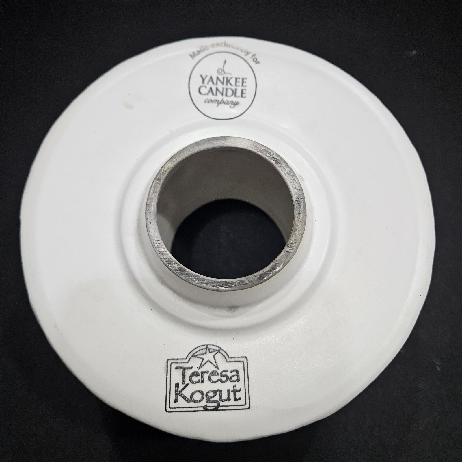 Yankee Candle Jar Topper Snowman Family Christmas Holiday Winter Teresa Kogut