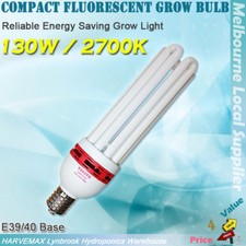 130W 2700K GROW LIGHT HYDROPONICS CFL ENERGY SAVING LAMP FLOWERING STAGE