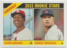 2015 Topps Heritage #179 Samuel Tuivailala RC / Xavier Scruggs RC -Cardinals