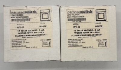 Lot Of 2 New SensorSwitch WV-16 Sensor Switch WV 16 Low Voltage Wide View Sensor