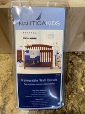 Nautica Kids Brody Removable Wall Decals Whales Anchors Waves Bath Bedroom New