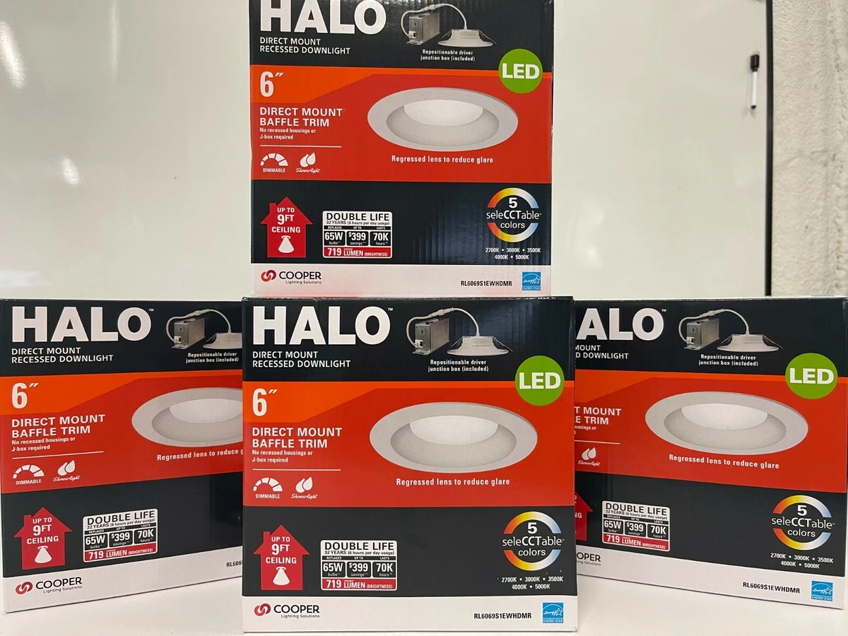 Halo direct mount recessed downlight deals