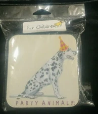 Set of Four Fur Children Party Animal Coasters - Dalmatian New in package.