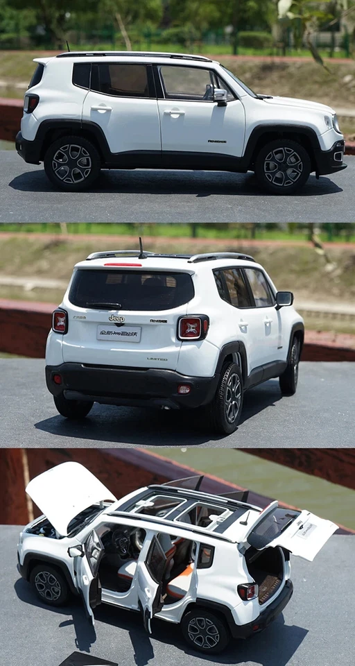 Jeep Renegade fuoristrada SUV 1:18 scala Diecast lega - Immagine 2 di 4