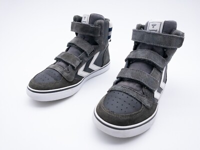 hummel Stadil Kinder Sneaker Freizeitschuh Klettschuh grau Gr 35 EU Art 16384-80