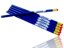 (Lot of 6) Vintage Ford Motor Company Oval Logo Advertising Wood Pencil Blue New