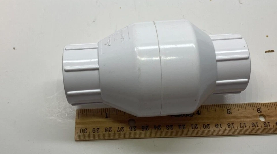 LEGEND 1" PVC In-Line Check Valve (FNPT x FNPT) - 1/2 lb Stainless Spring - - Image 3 of 4