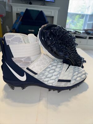 Nike Force Savage Elite White Navy Football Cleats BV3962-103
