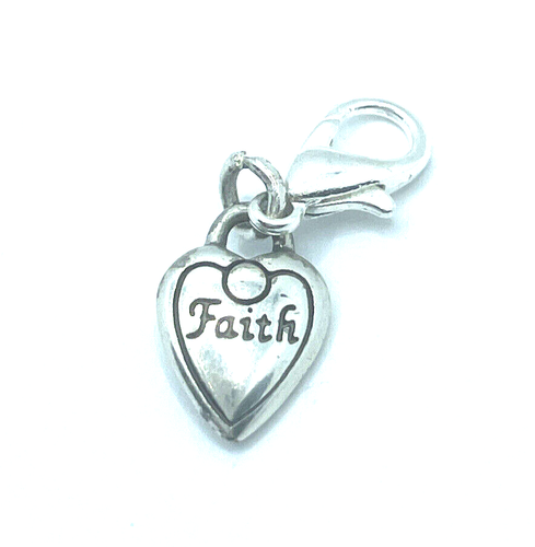 Brighton HOPE HEART Faith schwarz Charm silber Top Zustand sehr hübsch - Bild 6 von 7