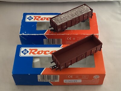 ROCO HO 46622 PAPIERRECYCLINGWAGEN & 46894 OFFENER WAGEN OVP