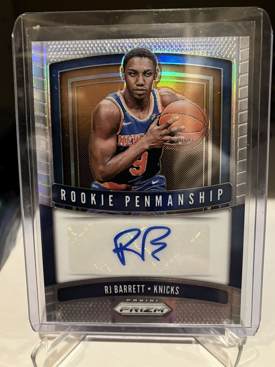2019 Panini Prizm RJ Barrett RC Rookie Penmanship Silver Auto