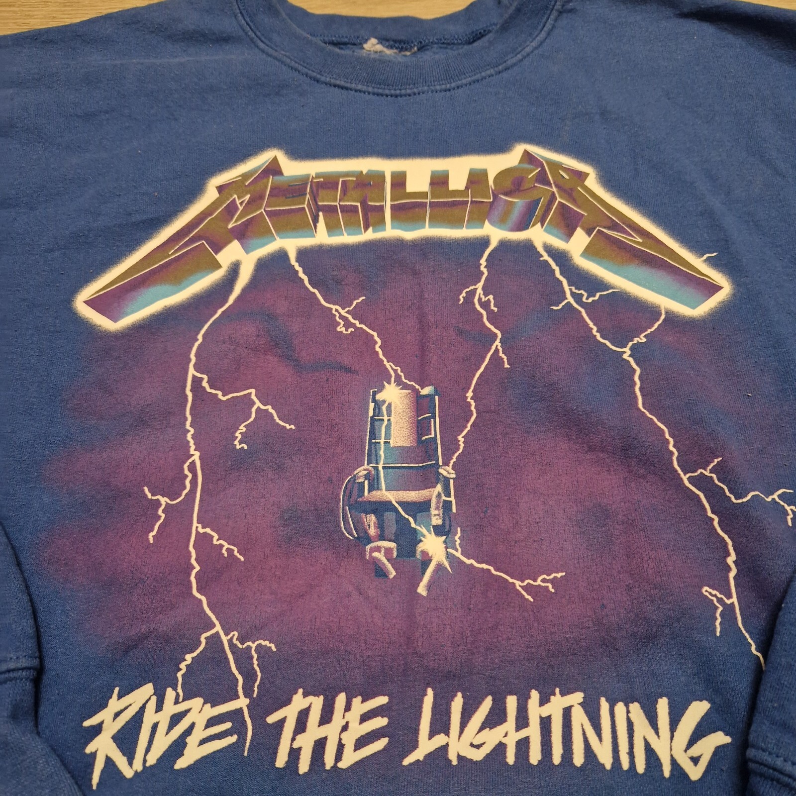 Metallica Jumper Ride The Lightning Sweatshirt Pullover Size Medium eBay