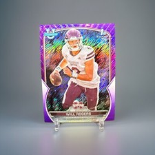 2022 Bowman University Chrome #46 - Will Rogers Purple Shimmer 1st Refractor