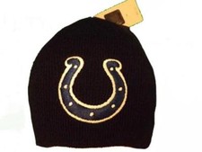 New Indianapolis Colts Adult Mens Unisex OSFA Black Knit NFL Beanie