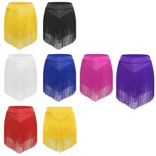Women Miniskirt Dance Skirt Latin Dancewear Competition Carnival Performance