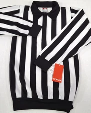 CCM M-150 1/2 Zip Long Sleeve Referee Jerseys- Size Senior XS