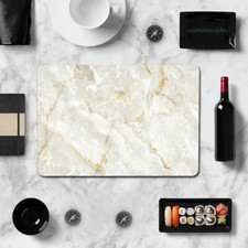 2in1 Noble Beige Marble Hard Laptop Case For Macbook Pro Air 11 12 13 15 16 inch