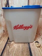 Vintage Kellogg's Cereal Container WITH BLUE LID 1996, Food Saver Container