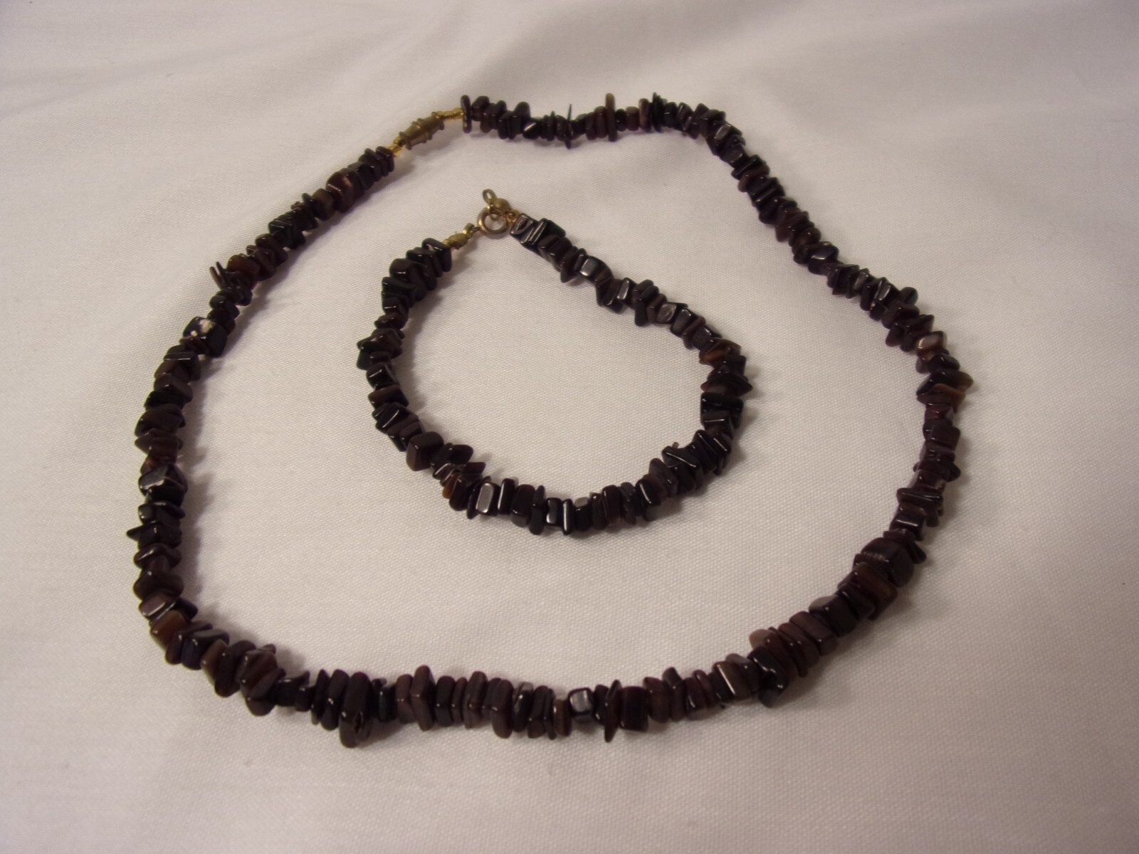 Vtg Rare Solid Coca Dark Brown Chip Shell 17" Lon… - image 1