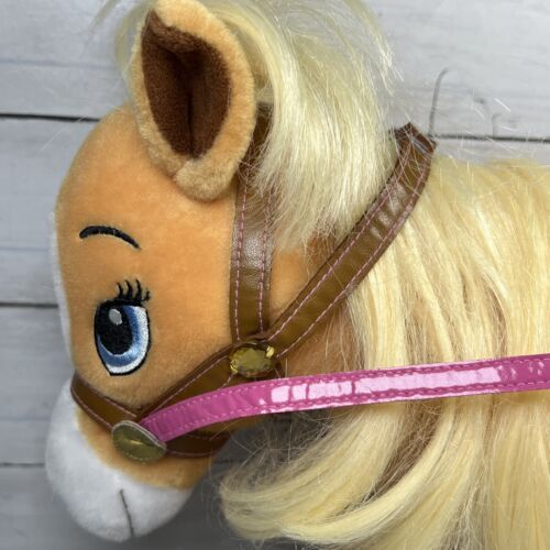 Build A Bear Horse And Hearts Palomino Pony Tan & White Blue Heart BAB - Picture 8 of 8