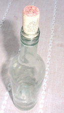 Clear Glass Wine Bottle With Decorative Cork Topper