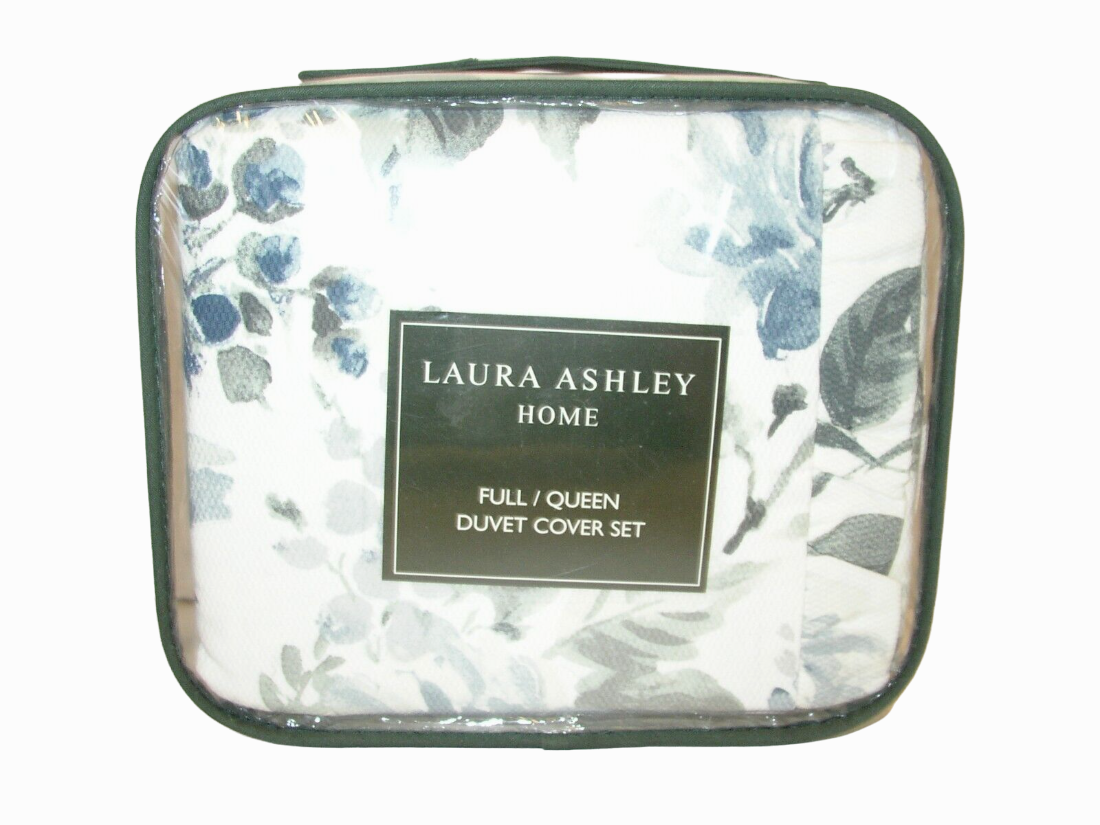 Laura Ashley Chloe 3P Queen Duvet Set Reversible Comforter Cover