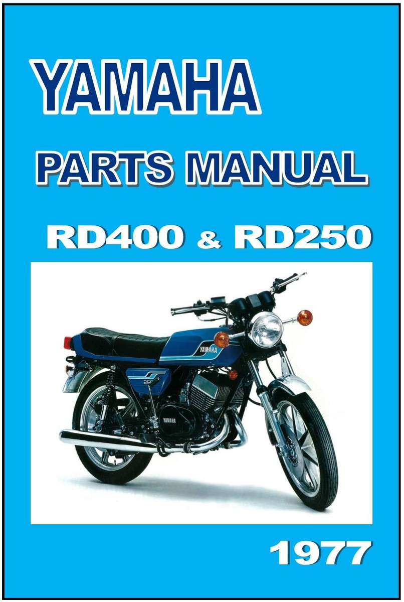 YAMAHA Parts Manual RD400 RD250 1977 Replacement Spares Catalog