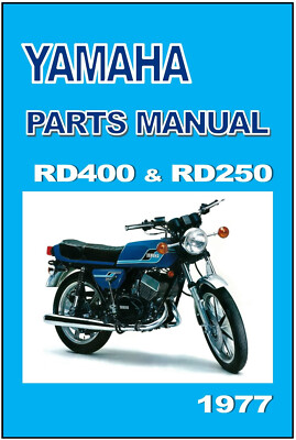 YAMAHA Parts Manual RD400 RD250 1977 Replacement Spares Catalog