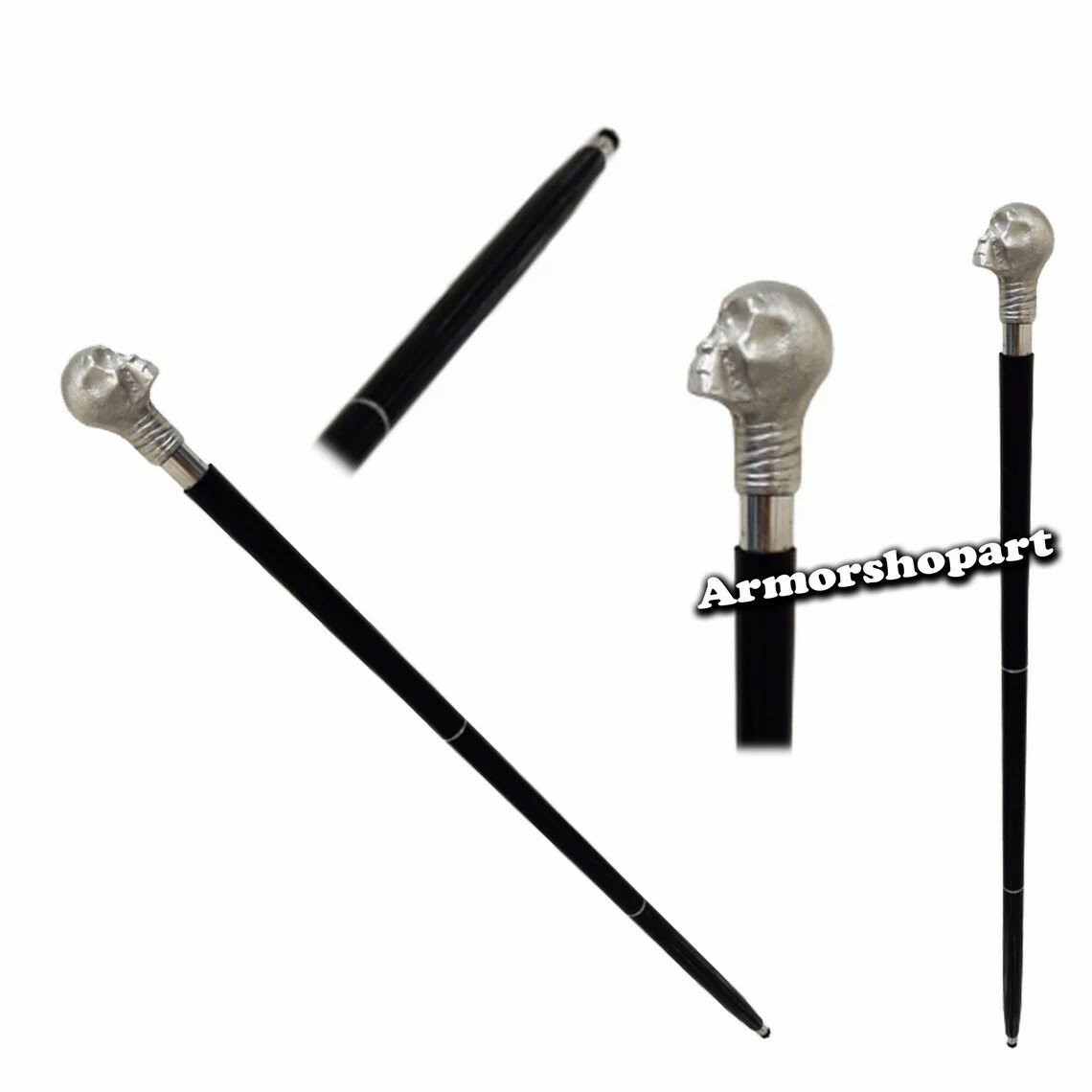 Vintage Designer Brass Solid Handle Victorian Han… - image 5