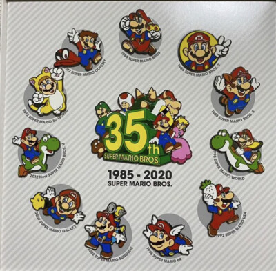 スーパーマリオ 35周年記念 ピンバッジセット 全11種 Mario Pins s-l400.jpg